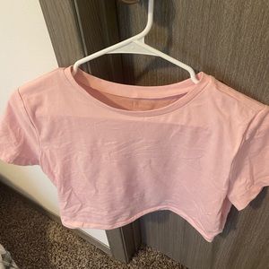 Pink crop top